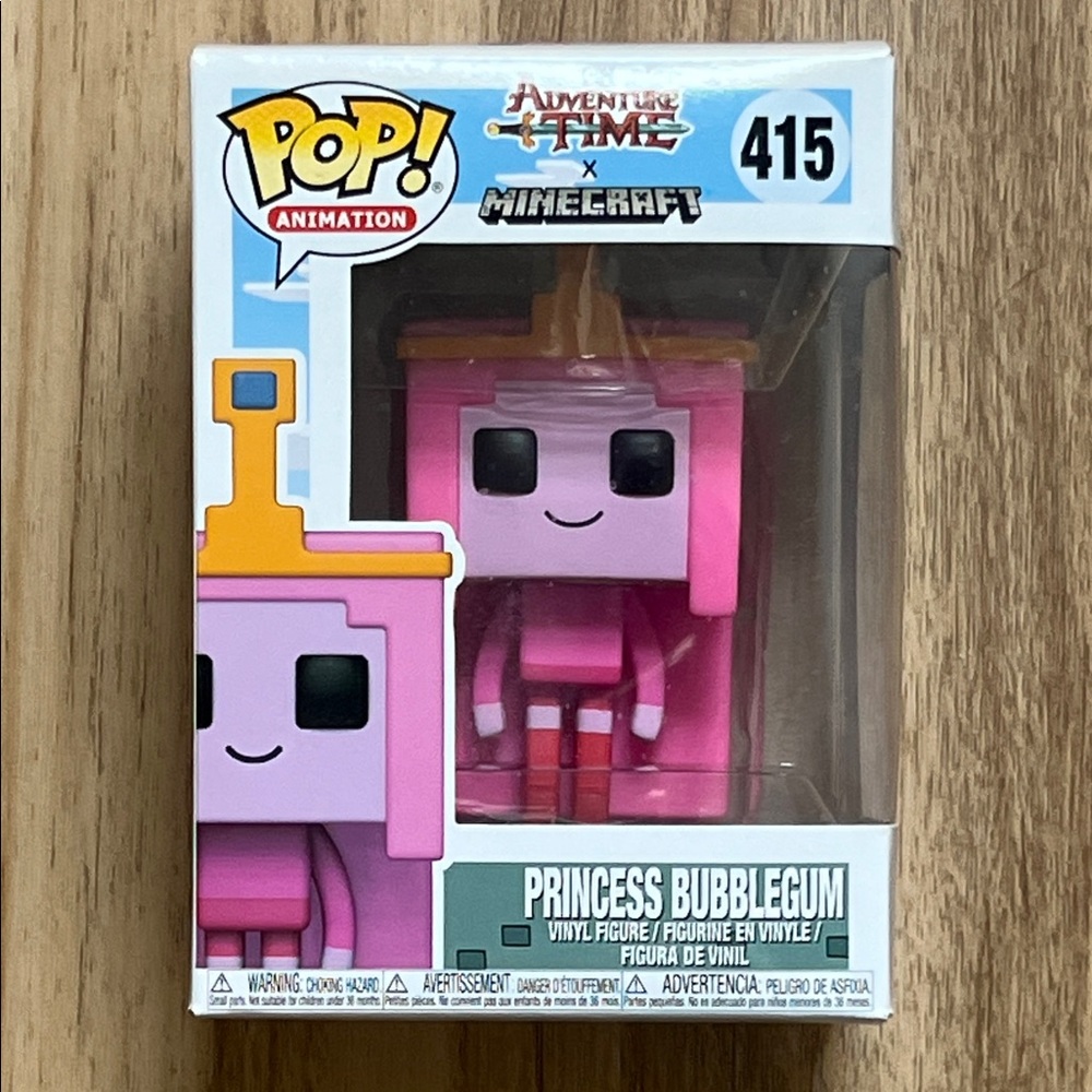 Funko Pop! Animation Adventure Time Minecraft Princess Bubblegum 415.